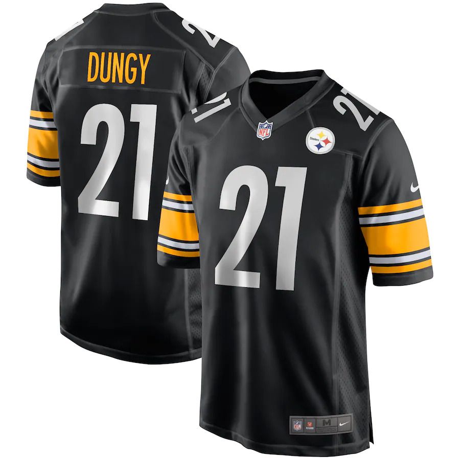 Men Pittsburgh Steelers 21 Tony Dungy Nike Black Game Retired Player NFL Jersey